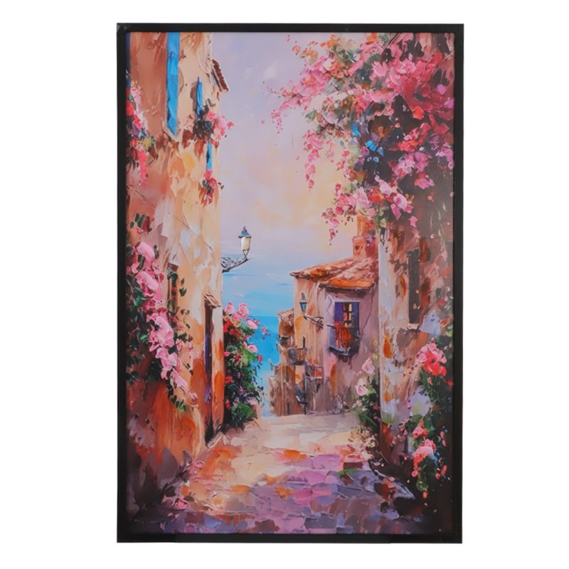 Cuadro decorativo con escena mediterránea 80x120 cm - Siman Costa Rica