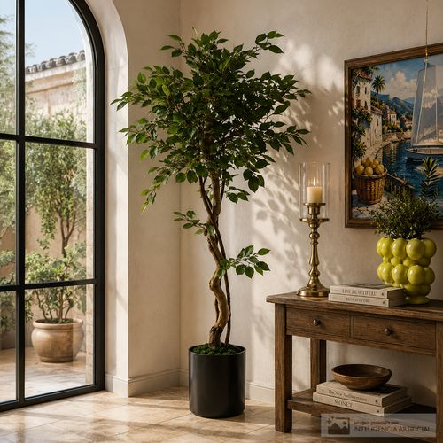 Ficus artificial de hojas pequeñas 160cm