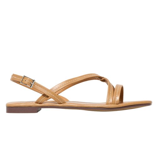 Sandalia casual Sfera color café para mujer