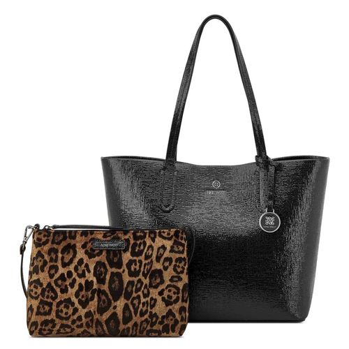 Cartera tote Nine west color negro para mujer