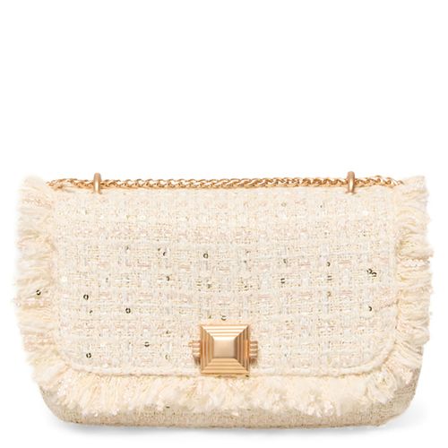 Cartera crossbody Sfera color beige para mujer