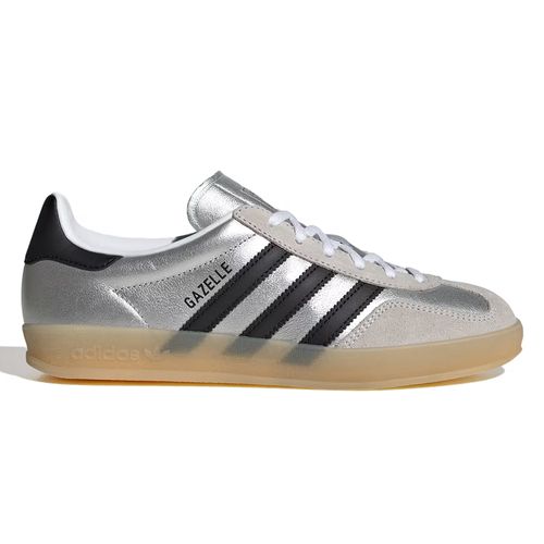 Zapato Adidas Originals Gazelle Indoor color plateado para mujer
