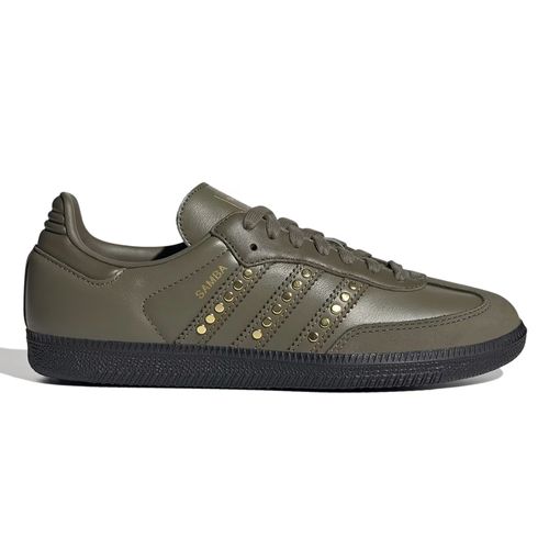 Zapato Adidas Originals Samba OG casual color verde olivo para mujer