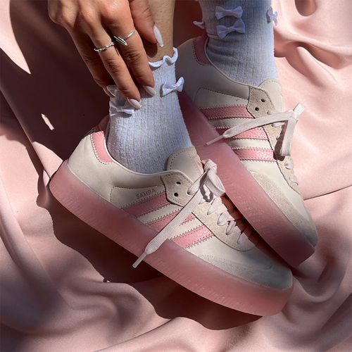 Zapato Adidas Originals Sambae casual color rosado para mujer
