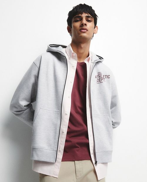 Hooded Sfera regular fit gris para hombre
