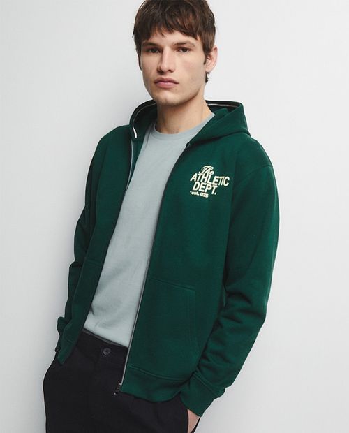 Hooded Sfera regular fit verde para hombre