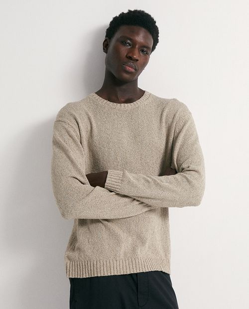 Suéter Sfera regular fit beige para hombre