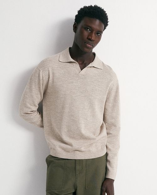 Suéter pullover Sfera beige para hombre