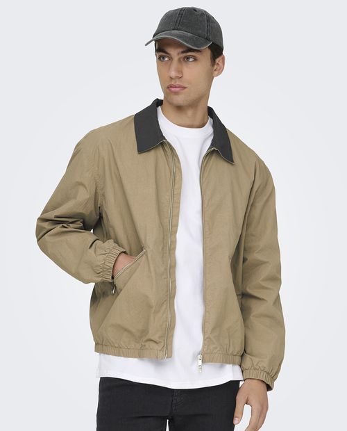 Chaqueta Only & Sons beige para hombre