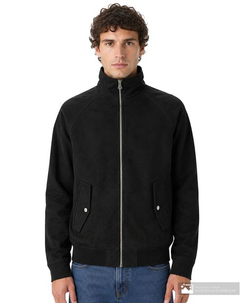 Chaqueta bomber Jack & Jones negra para hombre
