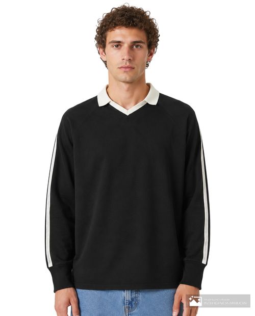 Suéter pullover Jack & Jones relaxedf fit negro para hombre