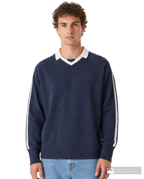 Suéter pullover Jack & Jones relaxedf fit azul para hombre