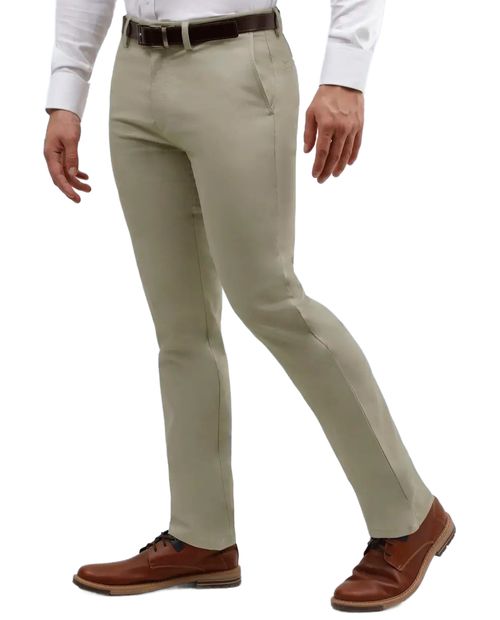 Pantalón Manhattan slim fit khaki para hombre