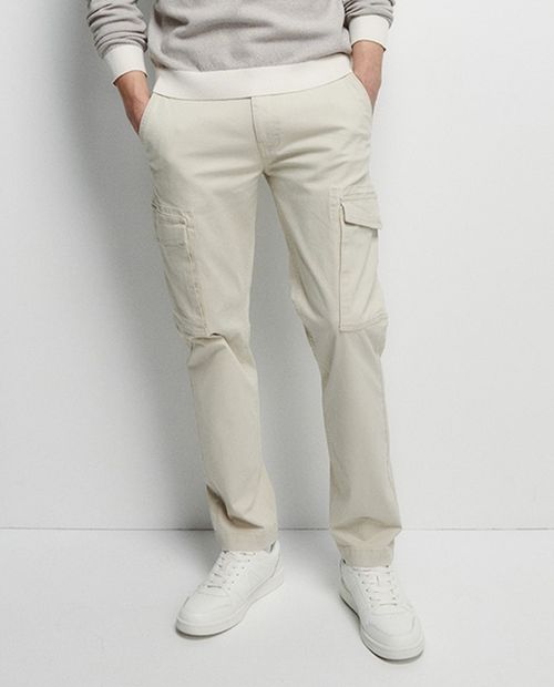 Pantalón Sfera cargo beige para hombre
