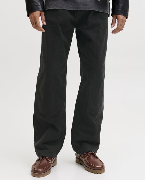 Pantalón Jack & Jones baggy fit negro largo 32" para hombre