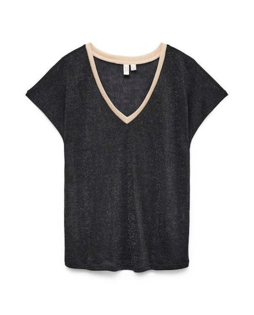 Blusa Vero Moda brillante manga corta para mujer