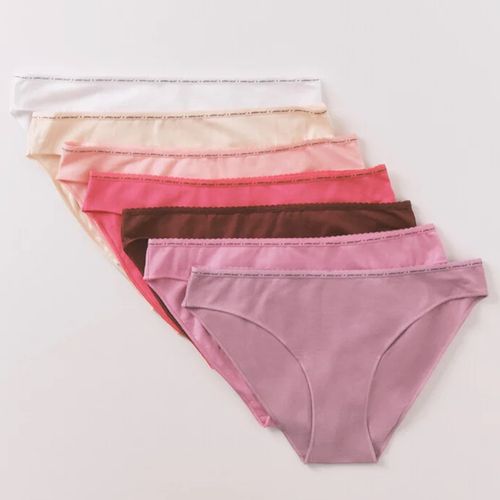 Set de 7 pantis Women Secret sólidos para mujer
