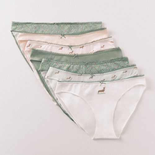 Set de 7 pantis Women Secret estampadas para mujer