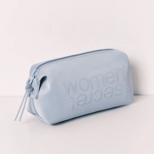 Cosmetiquera Women Secret azul estampada
