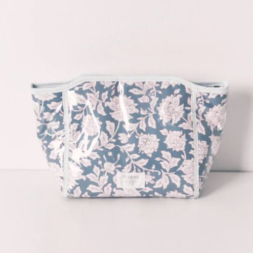 Cosmetiquera Women Secret azul estampado floral