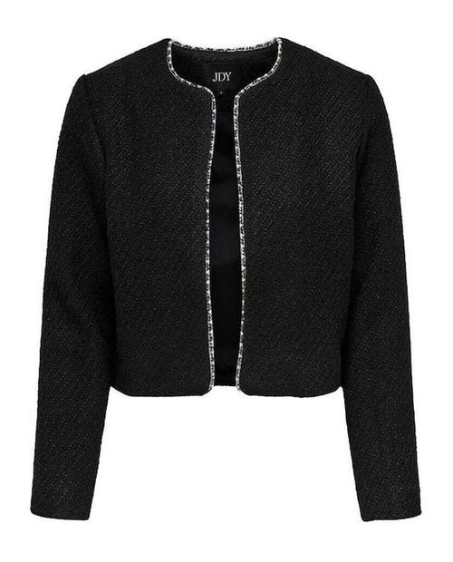 Chaqueta casual con detalle de brillos para mujer