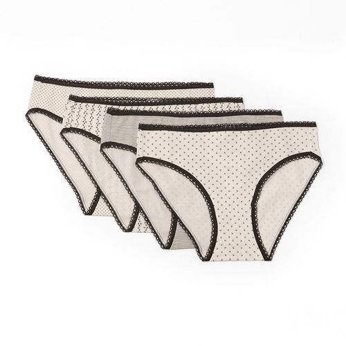 Set de 3 pantis Sfera beige estampados para mujer