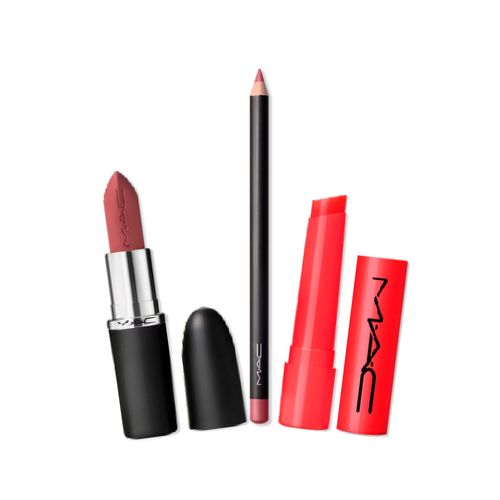 MAC Bálsamo labial Squirt Voluminizador + Labial Macximal Mate Sedoso