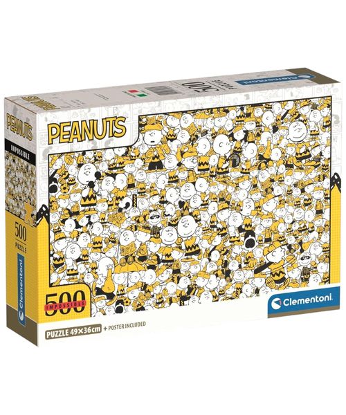 Rompecabezas Clementoni Impossible Peanuts 500 piezas
