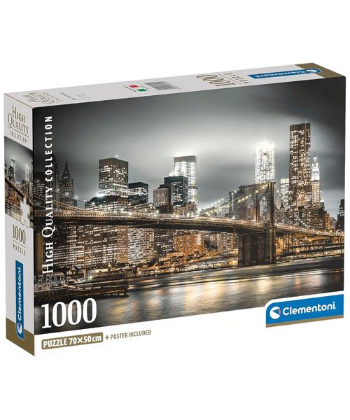 Rompecabezas Clementoni Nueva York nocturna 1000 piezas