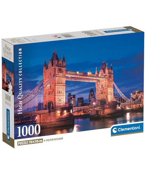 Rompecabezas Clementoni Tower Bridge de noche 1000 piezas