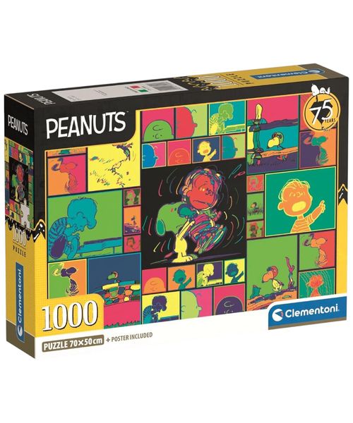 Rompecabezas Clementoni Snoopy Andy Warhol 1000 piezas