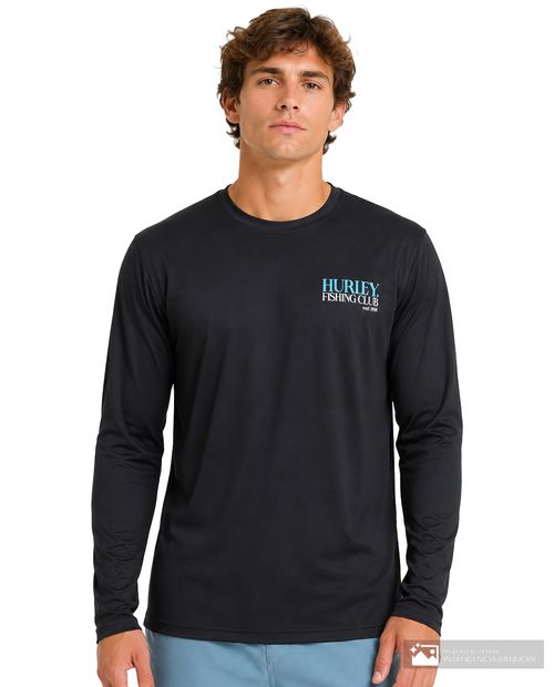 Camiseta de baño Hurley negra para hombre
