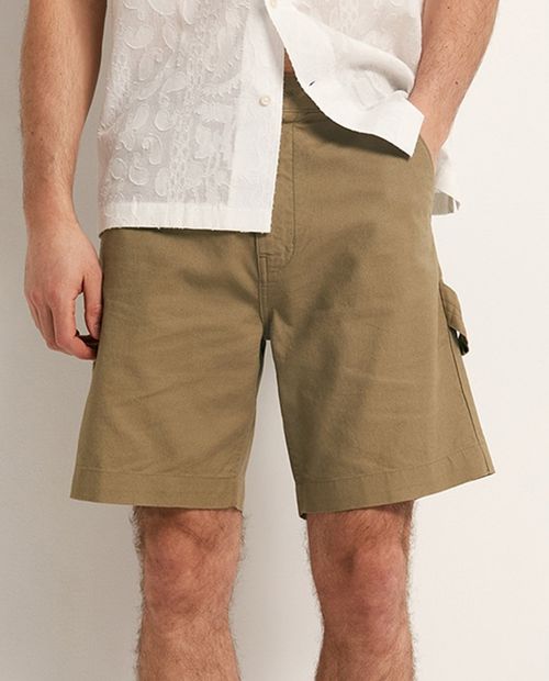 Cargo short Sfera verde regular fit para hombre