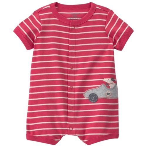 Romper rojo con bordado para bebé niño