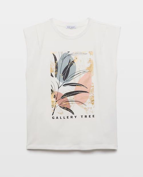 Camiseta con estampado "Gallery Tree" para mujer
