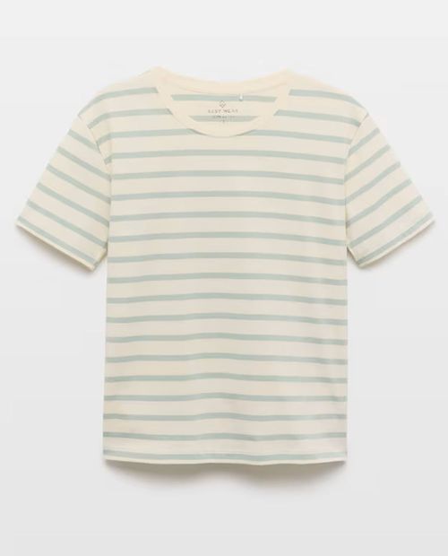 Camiseta ivory rayada para mujer