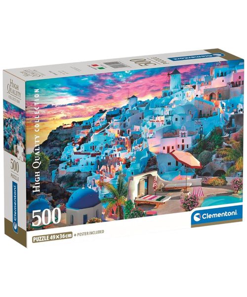 Rompecabezas Clementoni Santorini 500 piezas