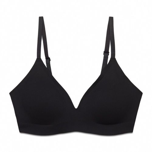 Brasier sin aro negro sólido para mujer