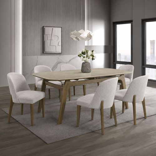 Juego de comedor 6 personas rectangular Lawen