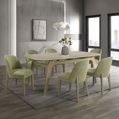 Juego de comedor 6 personas rectangular Lawen