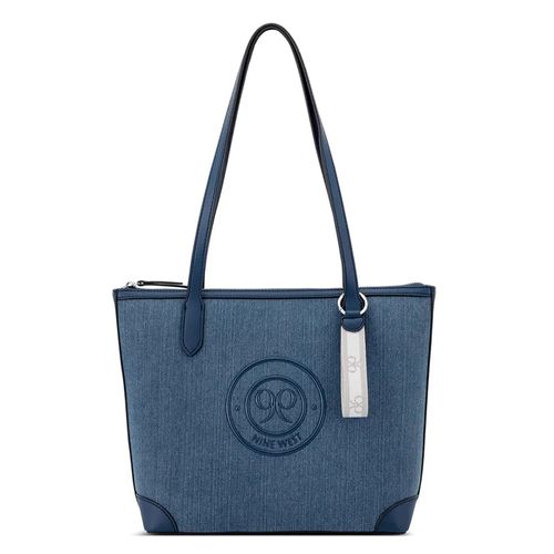 Cartera tote Nine West color azul para mujer