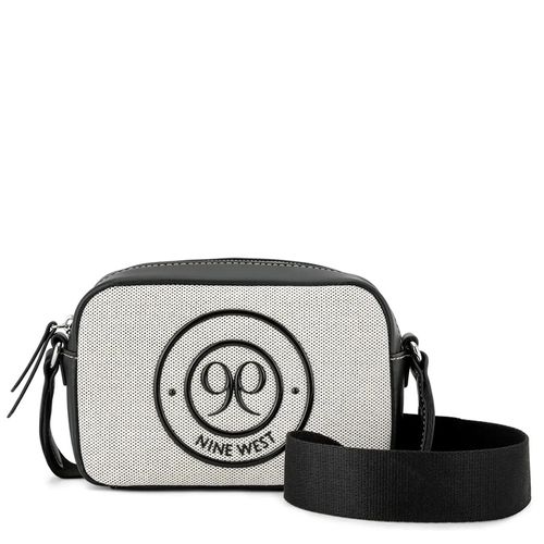 Cartera crossbody Nine West color negro/blanco para mujer