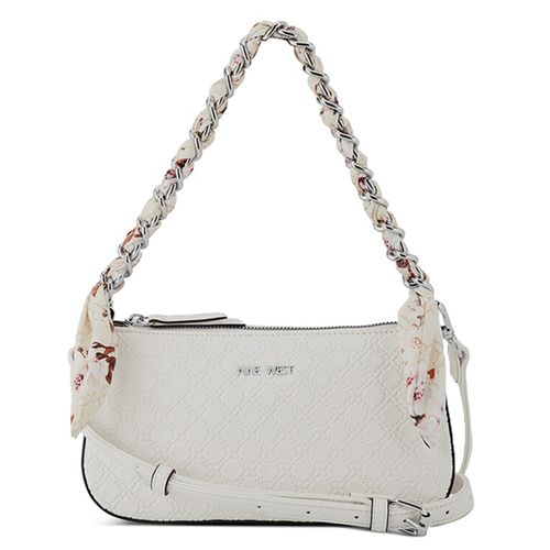Cartera shoulder bag Nine West color blanco para mujer