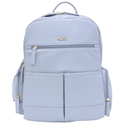 Pañalera H&Co backpack celeste