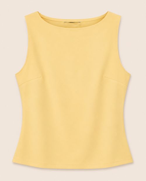 Blusa Unexpected amarilla sólida para mujer