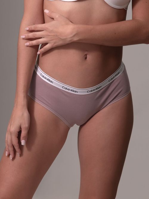 Hipster Calvin Klein rosado sólido para mujer