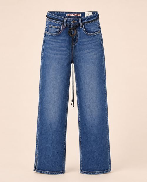 Jeans Most Wanted straight azul denim para mujer