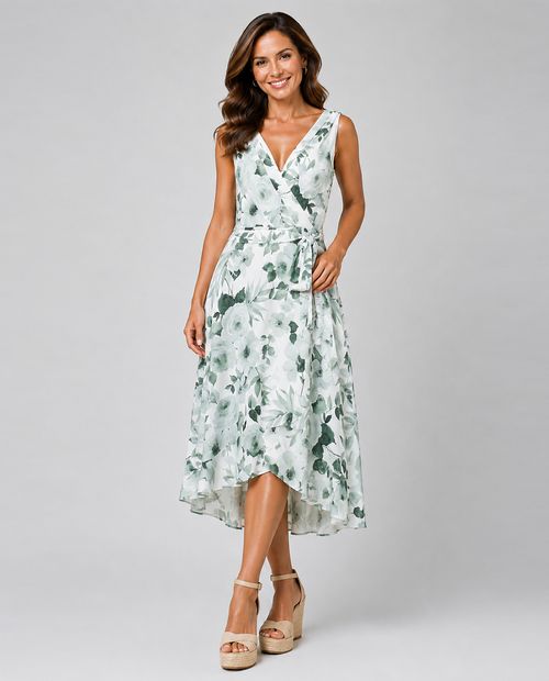 Vestido casual con estampado floral para mujer