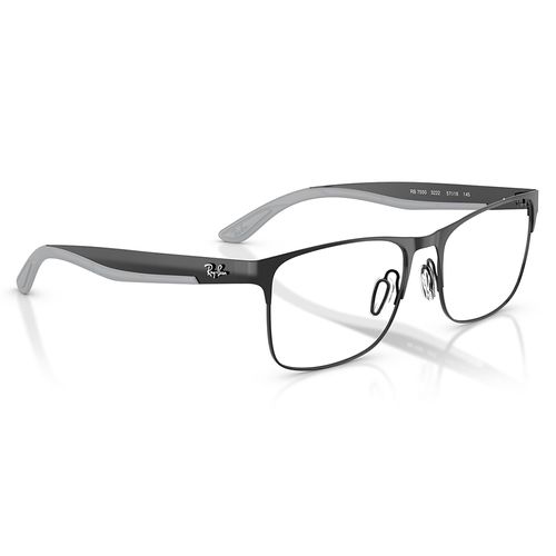 Aro completo rectangular Ray Ban de metal para hombre