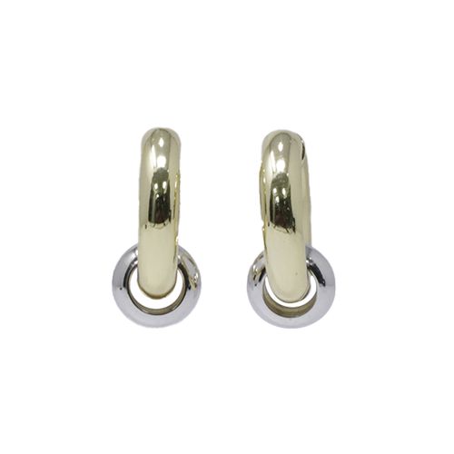 Argollas doradas tipo huggie de 19 mm para mujer